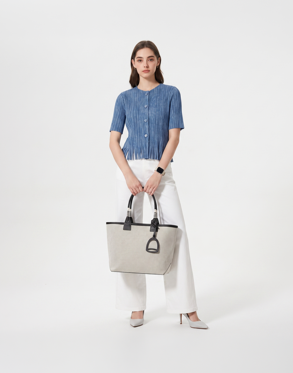 Wrinkle-Free, Cooling & Breathable Free Size Cascade Pleated Blouse