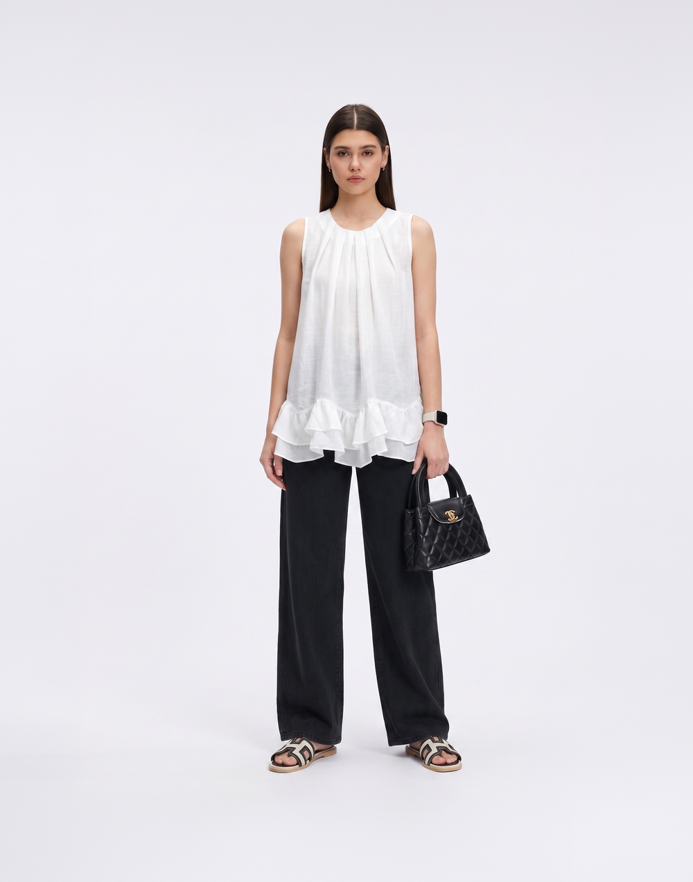 Cooling, Breathable & Tummy Covering Ruffle Top