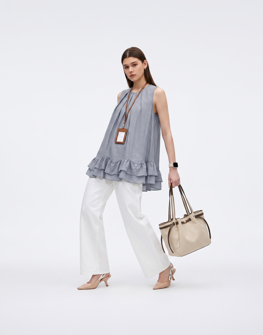 Cooling, Breathable & Tummy Covering Ruffle Top