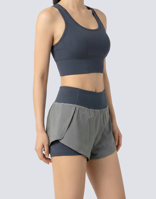 Buy 1, Get 1 Free - High Impact Drive Sports Bra With Clasps, Moulded Cups & Pocket