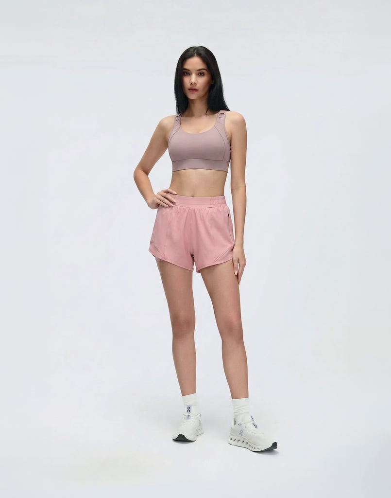 Buy 1, Get 1 Free- Adjustable High Impact Spirited Running Sports Bra With Moulded Cups & Clasps