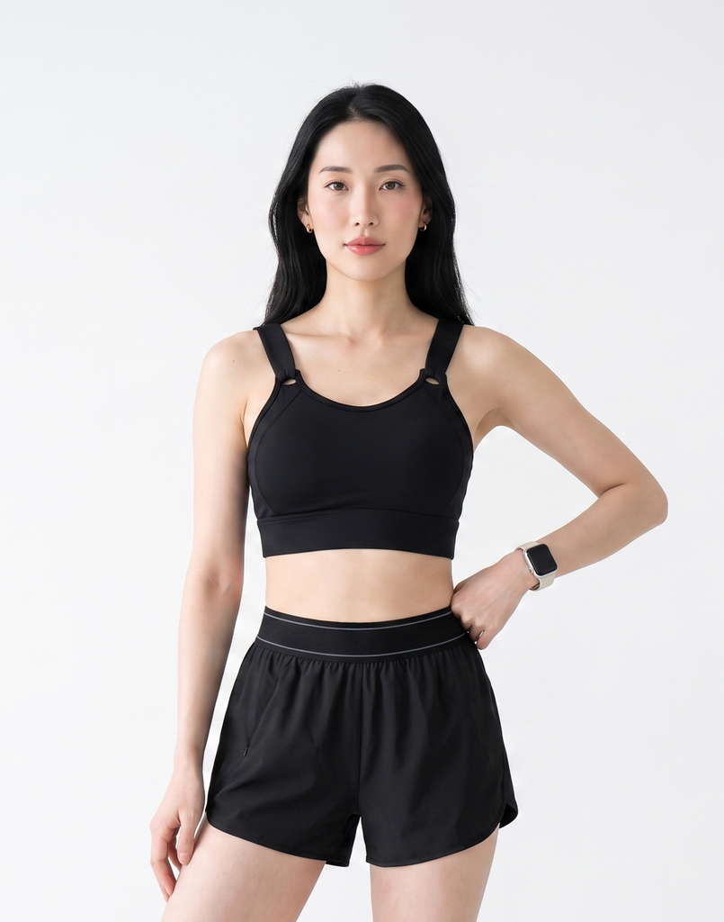 Buy 1, Get 1 Free - Buttery Soft, Cooling & High Impact Momentum Bra With Adjustable Straps, Clasps and Moulded Cups