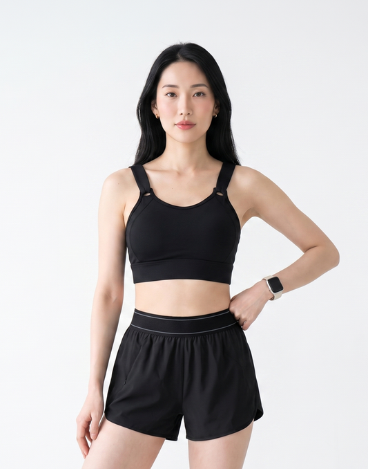 Buy 1, Get 1 Free - Buttery Soft, Cooling & High Impact Momentum Bra With Adjustable Straps, Clasps and Moulded Cups