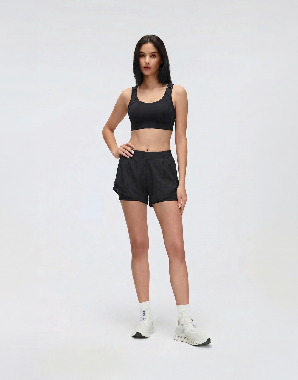 Buy 1, Get 1 Free- Adjustable High Impact Spirited Running Sports Bra With Moulded Cups & Clasps