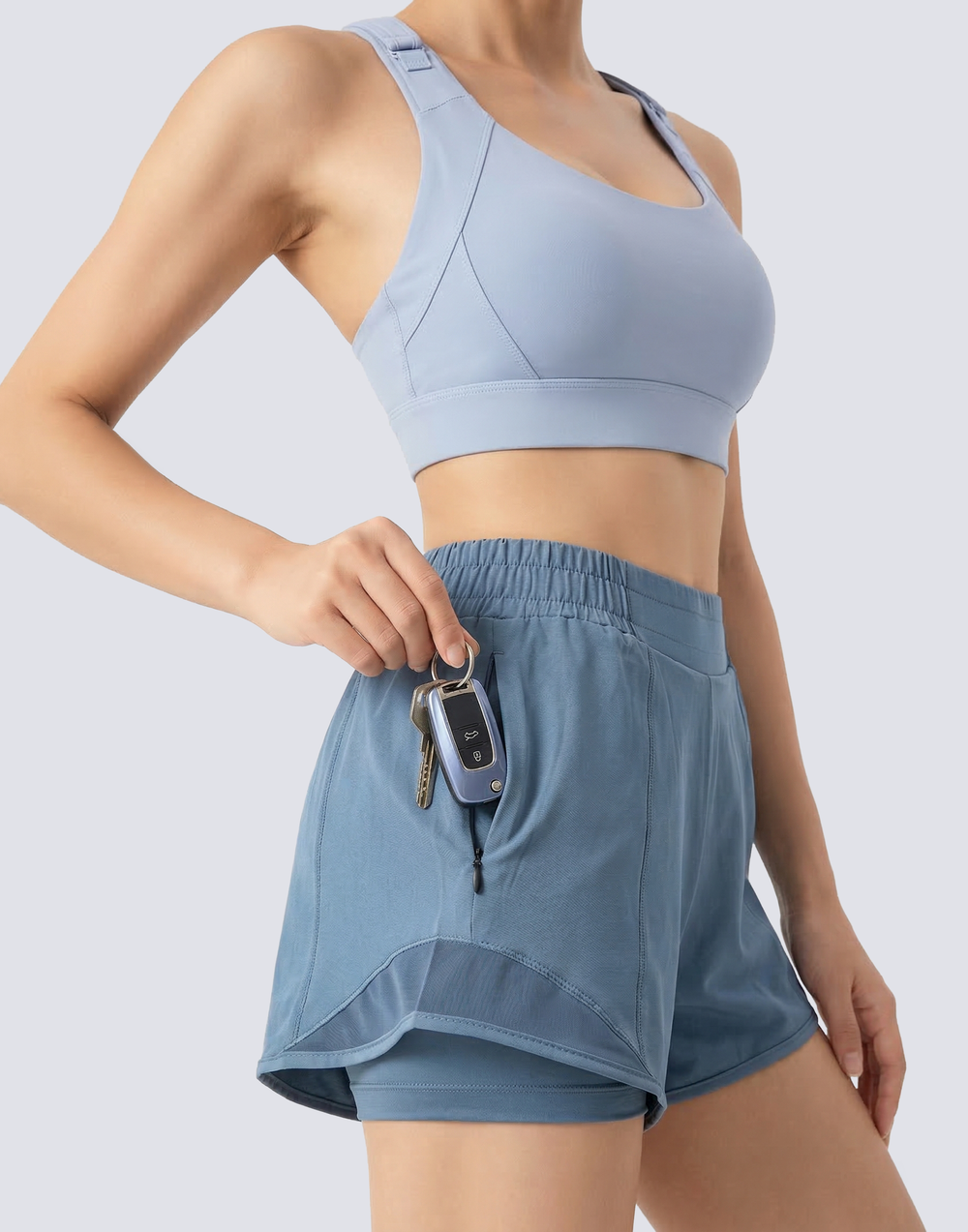 Buy 1, Get 1 Free- Adjustable High Impact Spirited Running Sports Bra With Moulded Cups & Clasps