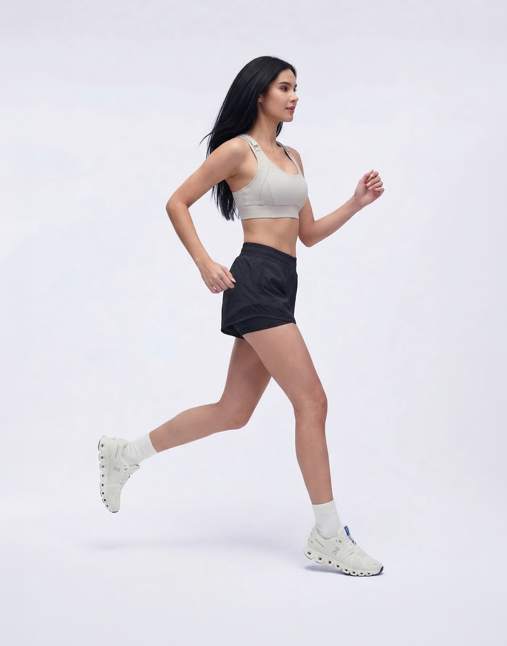 Buy 1, Get 1 Free- Adjustable High Impact Spirited Running Sports Bra With Moulded Cups & Clasps
