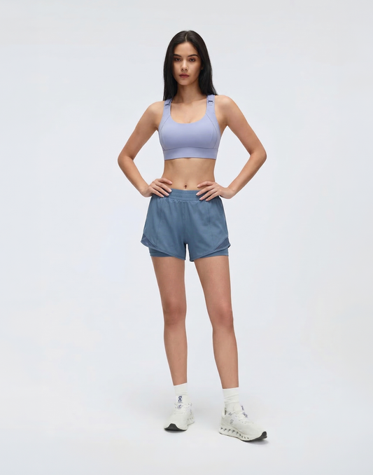 Buy 1, Get 1 Free- Adjustable High Impact Spirited Running Sports Bra With Moulded Cups & Clasps