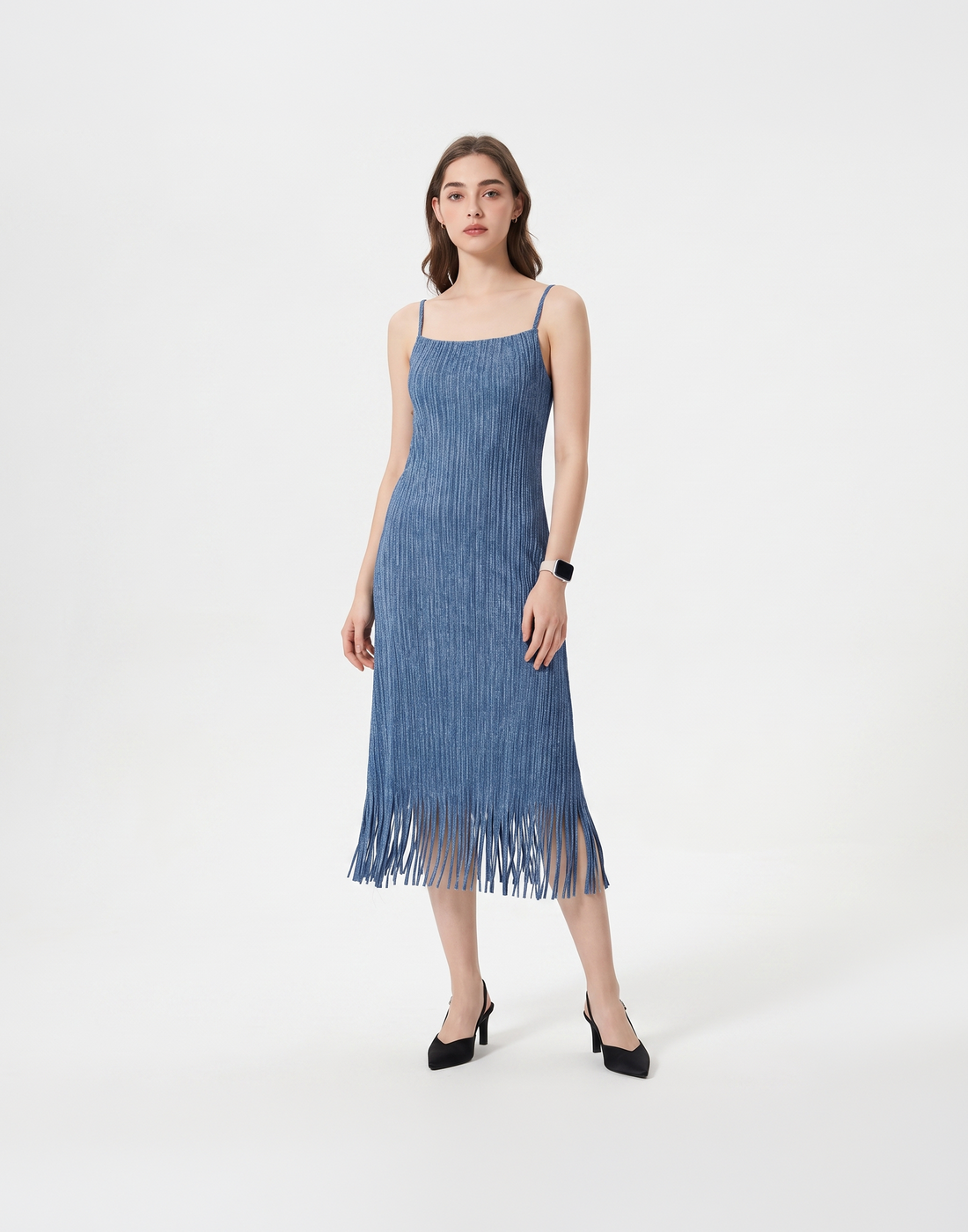 Wrinkle-Free, Cooling & Breathable Free Size Cascade Pleated Dress