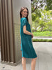 Wrinkle-Free, Cooling & Stretchy Pleated Bliss Dress With Sleeves