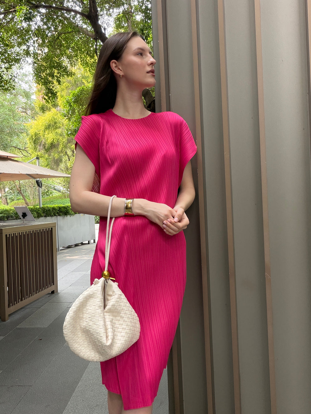 Wrinkle-Free & Cooling Free Size Flair Dress