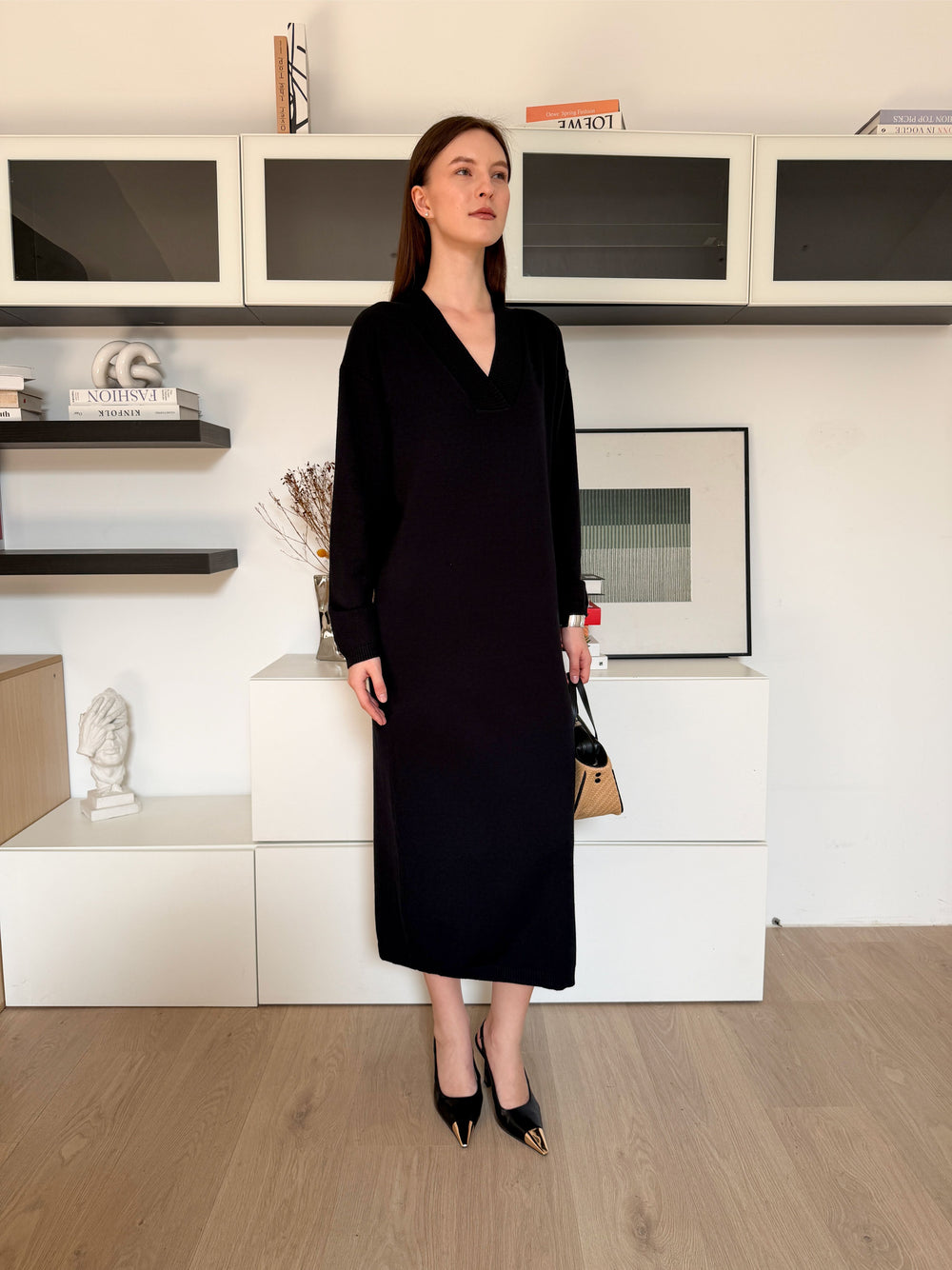 Buttery Soft Transit-Ready Knitted Winter Travel Dress