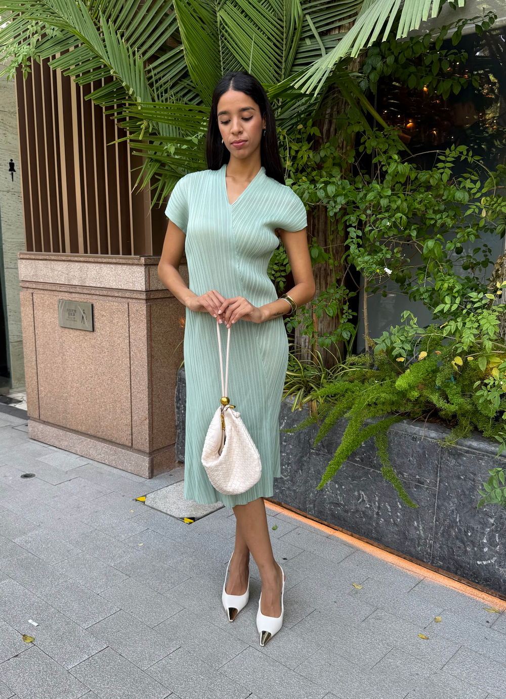 Cooling & Wrinkle-Free Ethereal Travel Dress With Sleeves