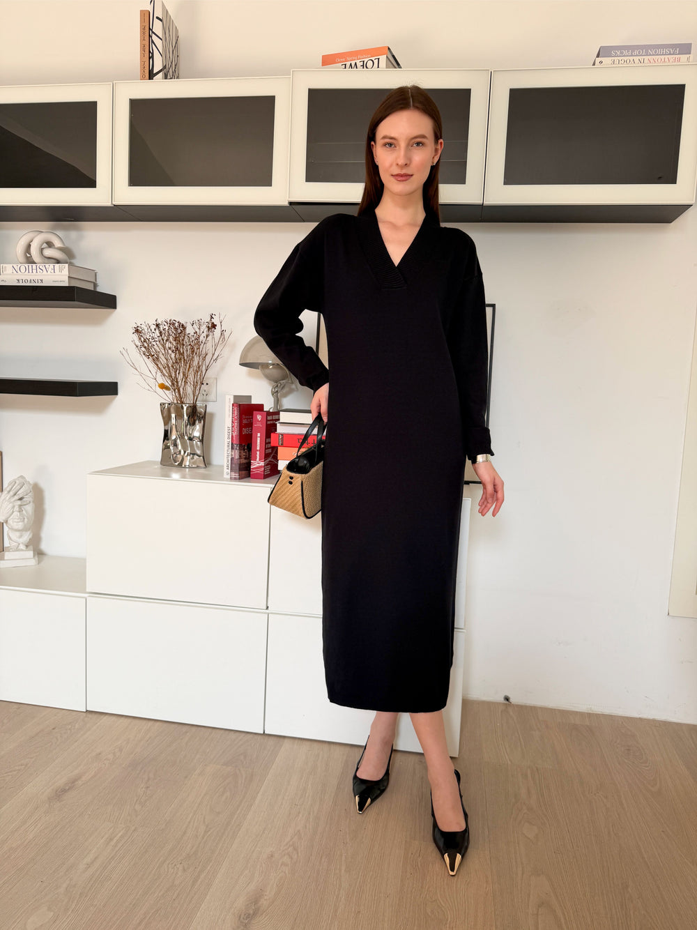 Buttery Soft Transit-Ready Knitted Winter Travel Dress