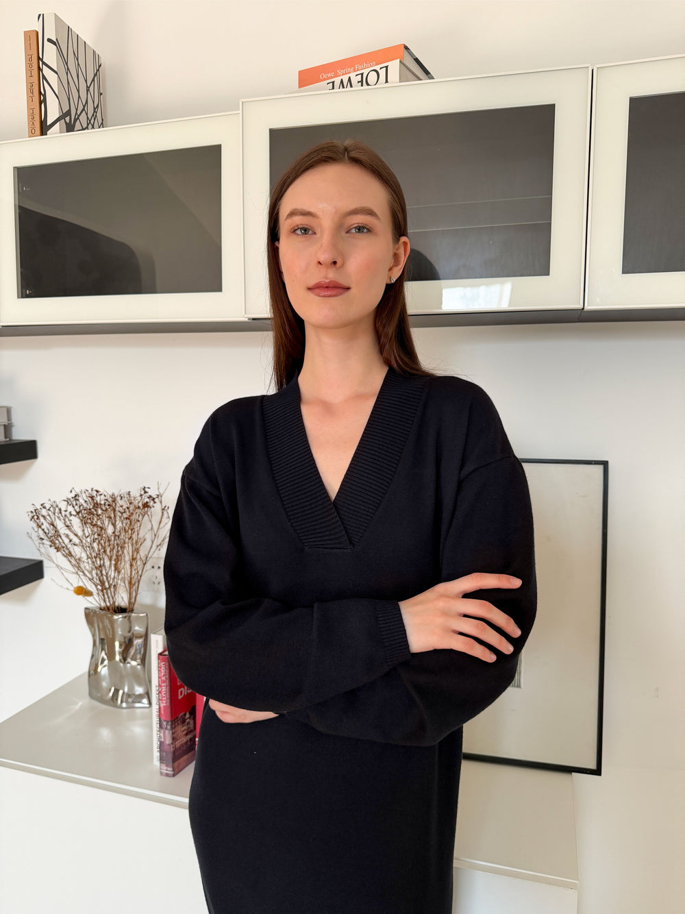 Buttery Soft Transit-Ready Knitted Winter Travel Dress