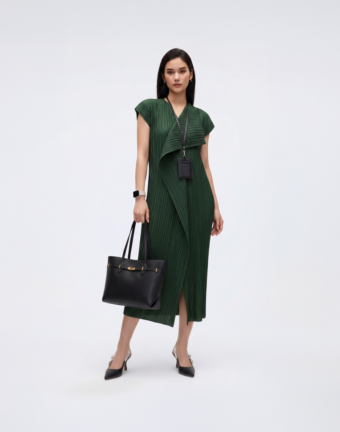 Wrinkle-Free, Cooling & Breathable Free Size Pleated Sienna Dress
