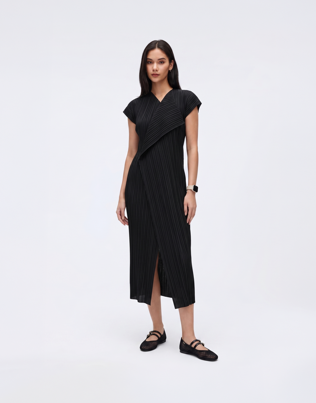 Wrinkle-Free, Cooling & Breathable Free Size Pleated Sienna Dress
