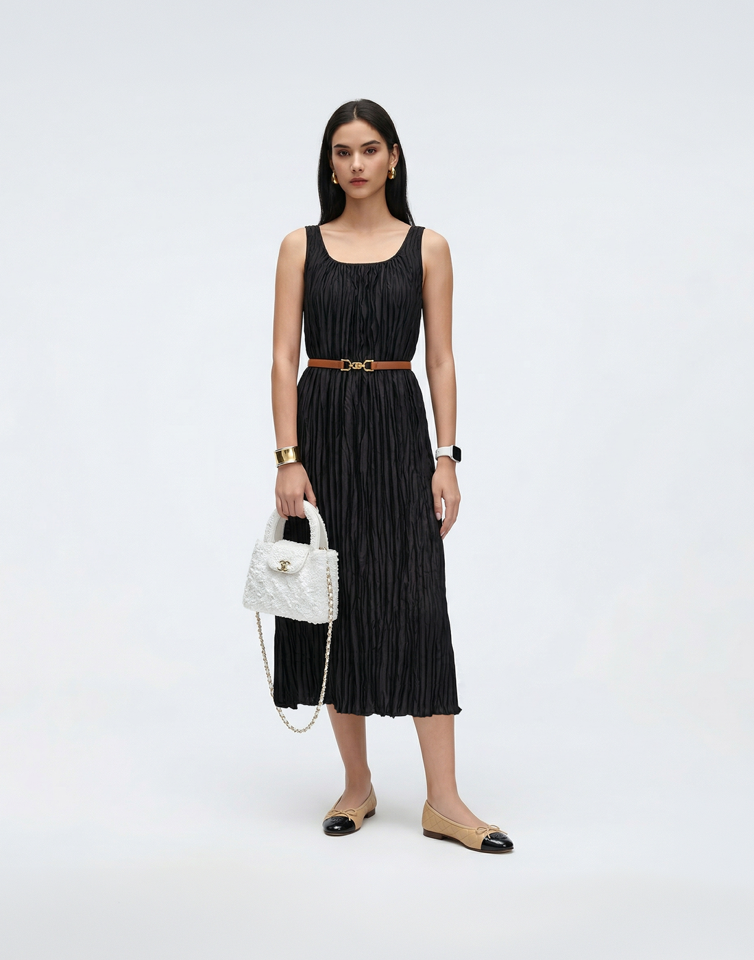 Cooling & Wrinkle-Free Pleated Sunshine Dress