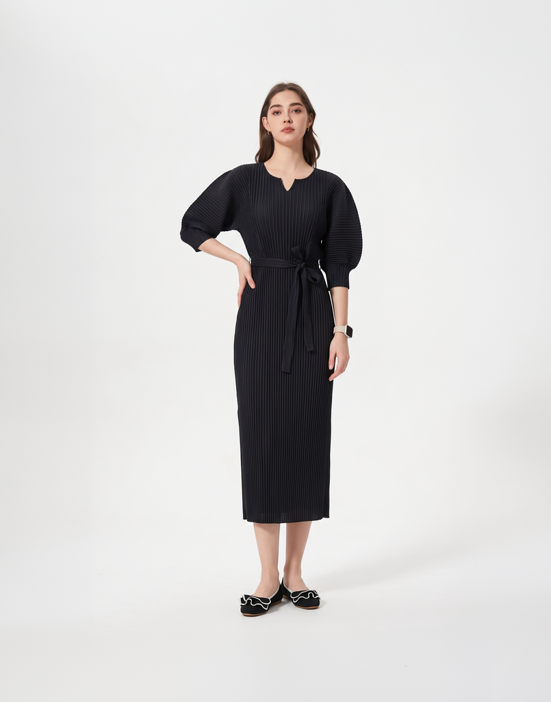 Wrinkle-Free, Cooling & Breathable Free Size Daydream Dress With Sleeves
