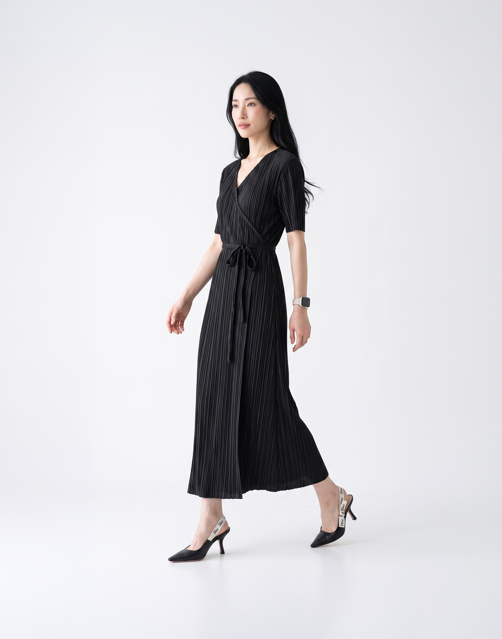 Wrinkle-Free, Cooling & Breathable Envy Pleated Dress
