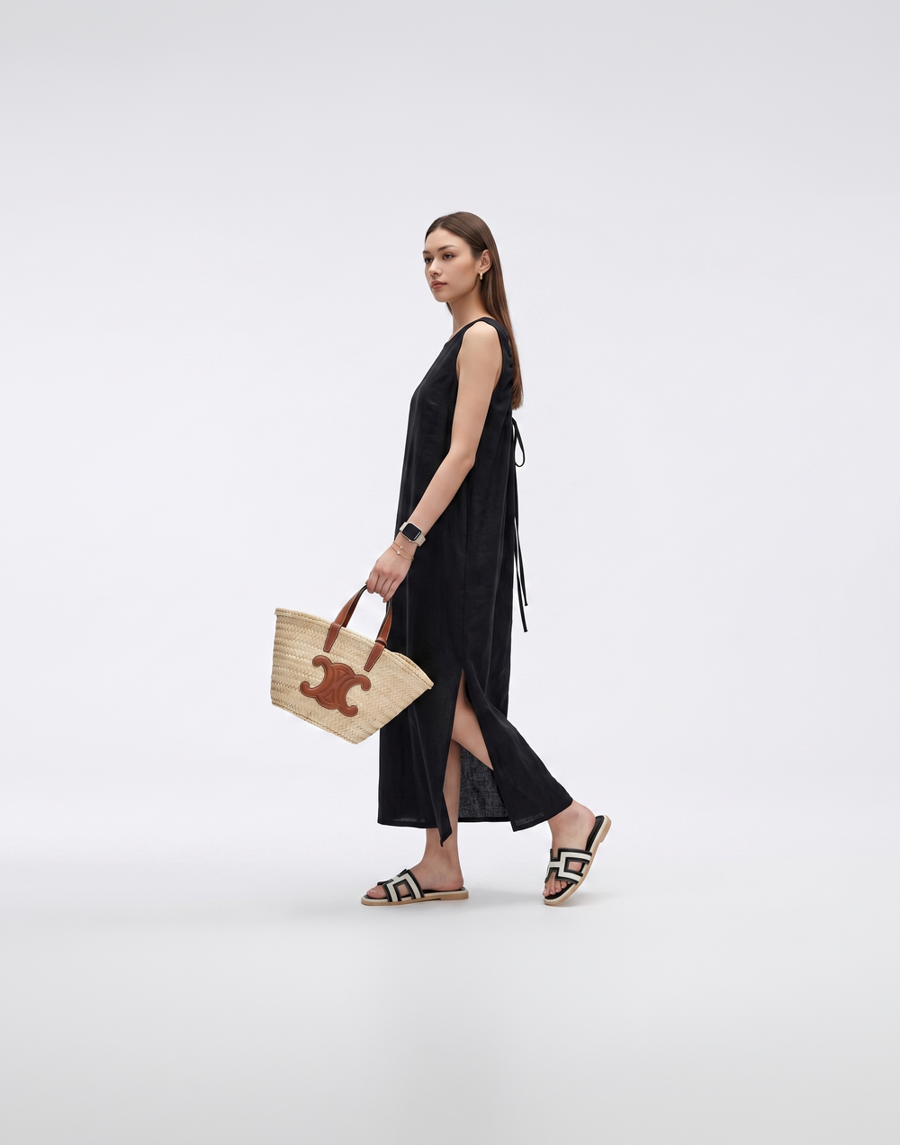 Cooling, Breathable Weekend Shift Linen Dress With Pockets