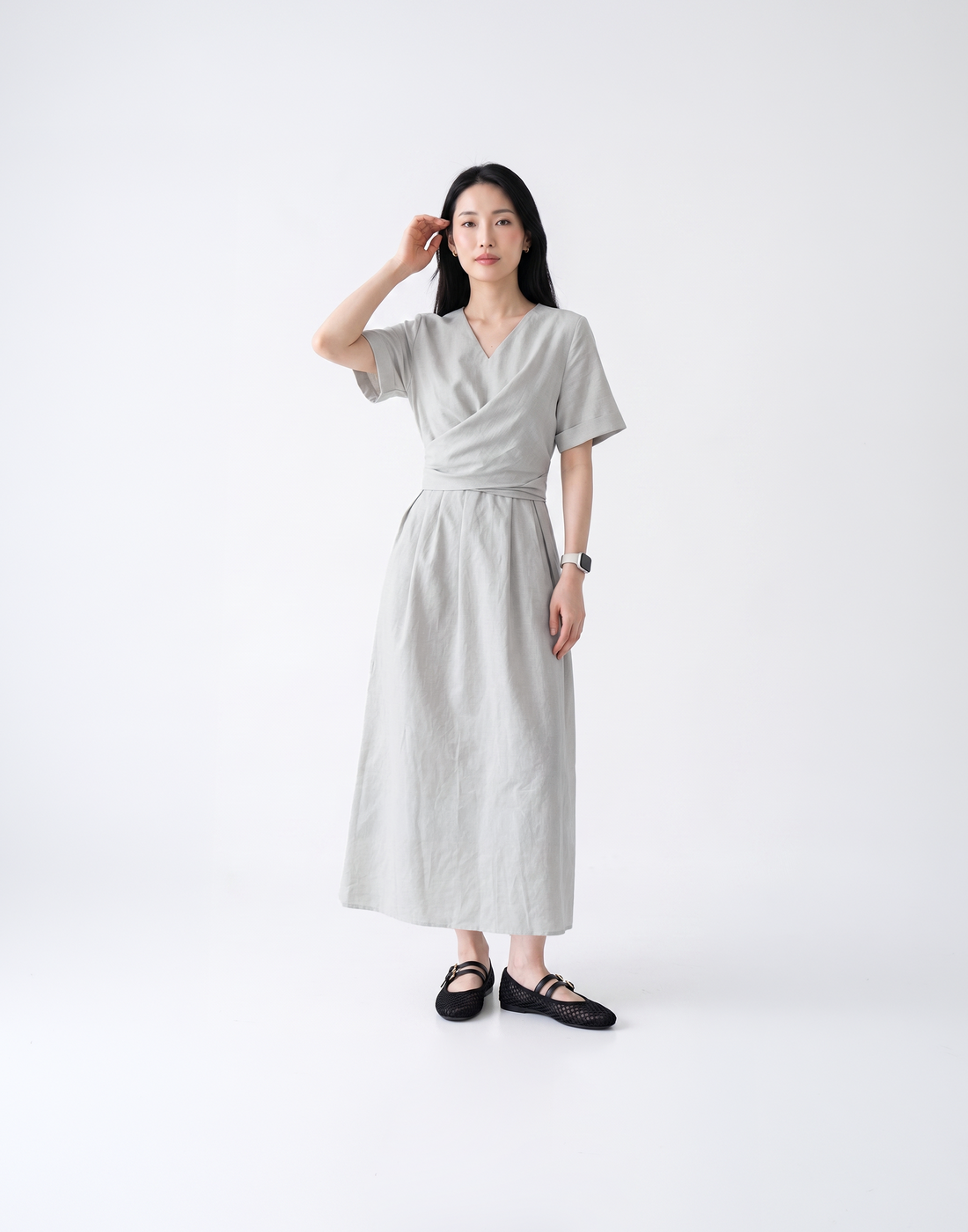 Cooling, Breathable & Flattering Urban Dress With Adjustable Waist Tie
