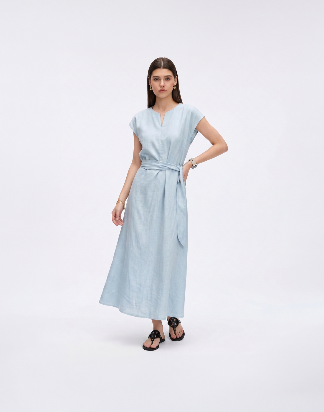 Cooling, Breathable & Stretchy Linen Mist Dress