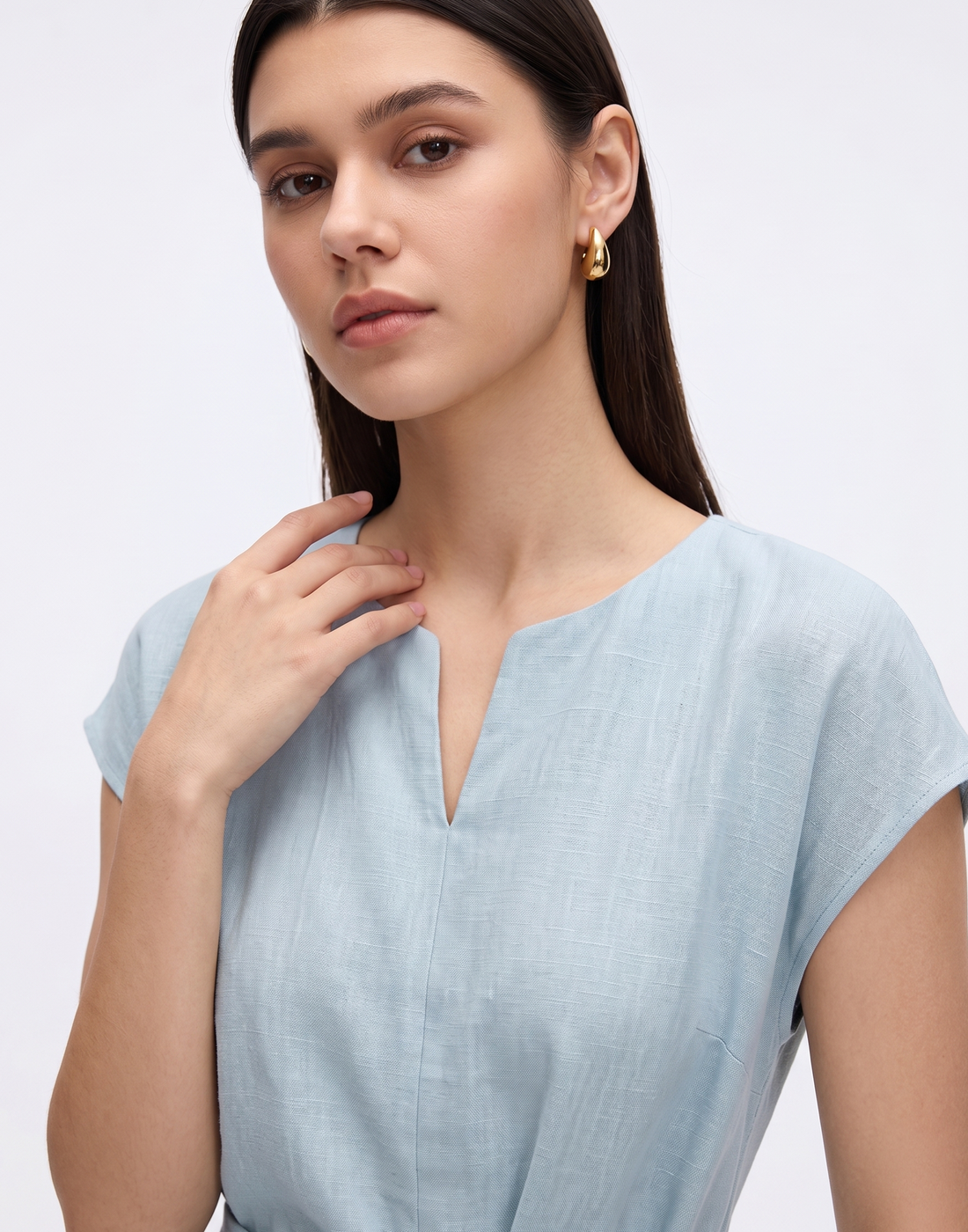 Cooling, Breathable & Stretchy Linen Mist Dress