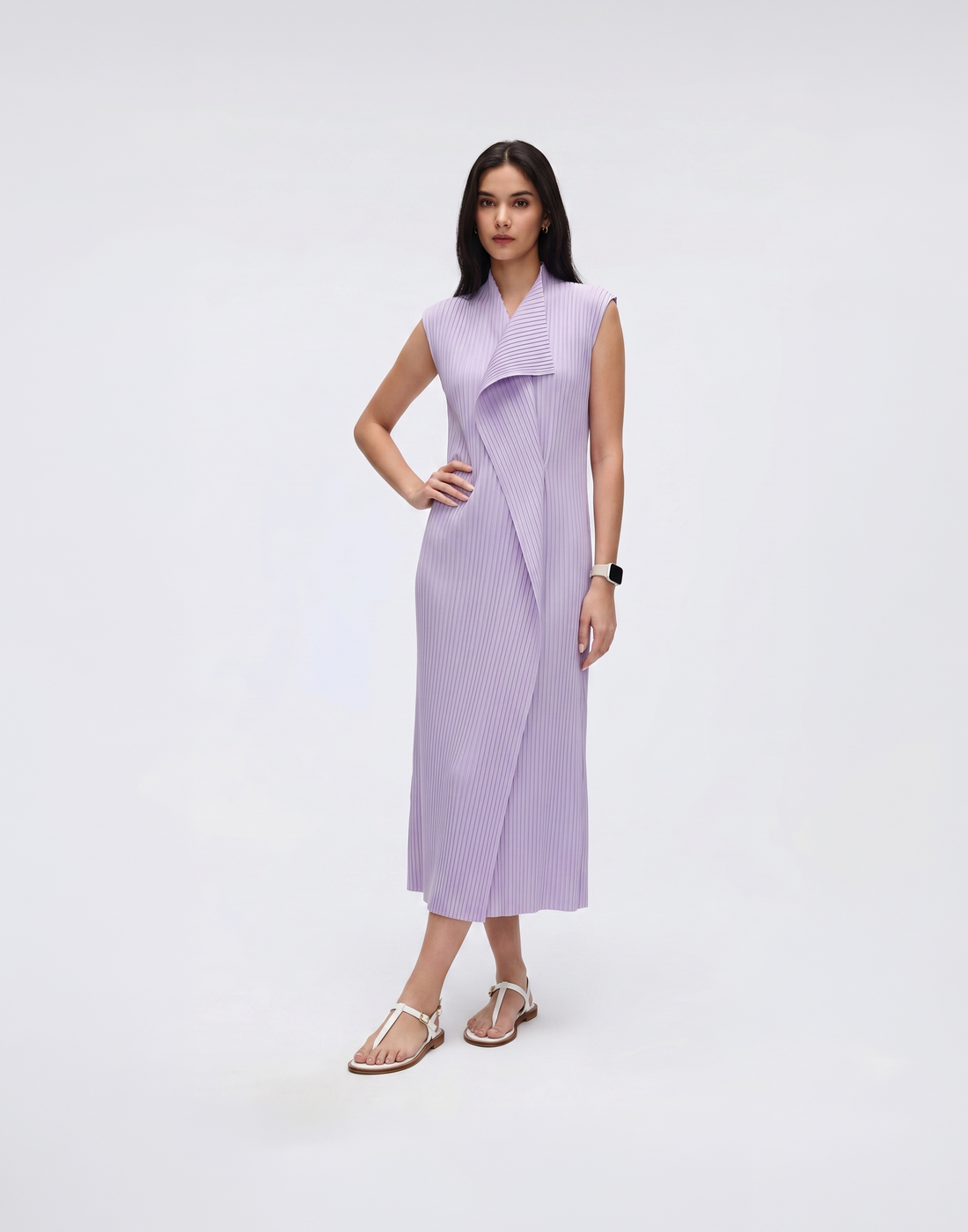 Wrinkle-Free, Cooling & Breathable Free Size Pleated Sienna Dress