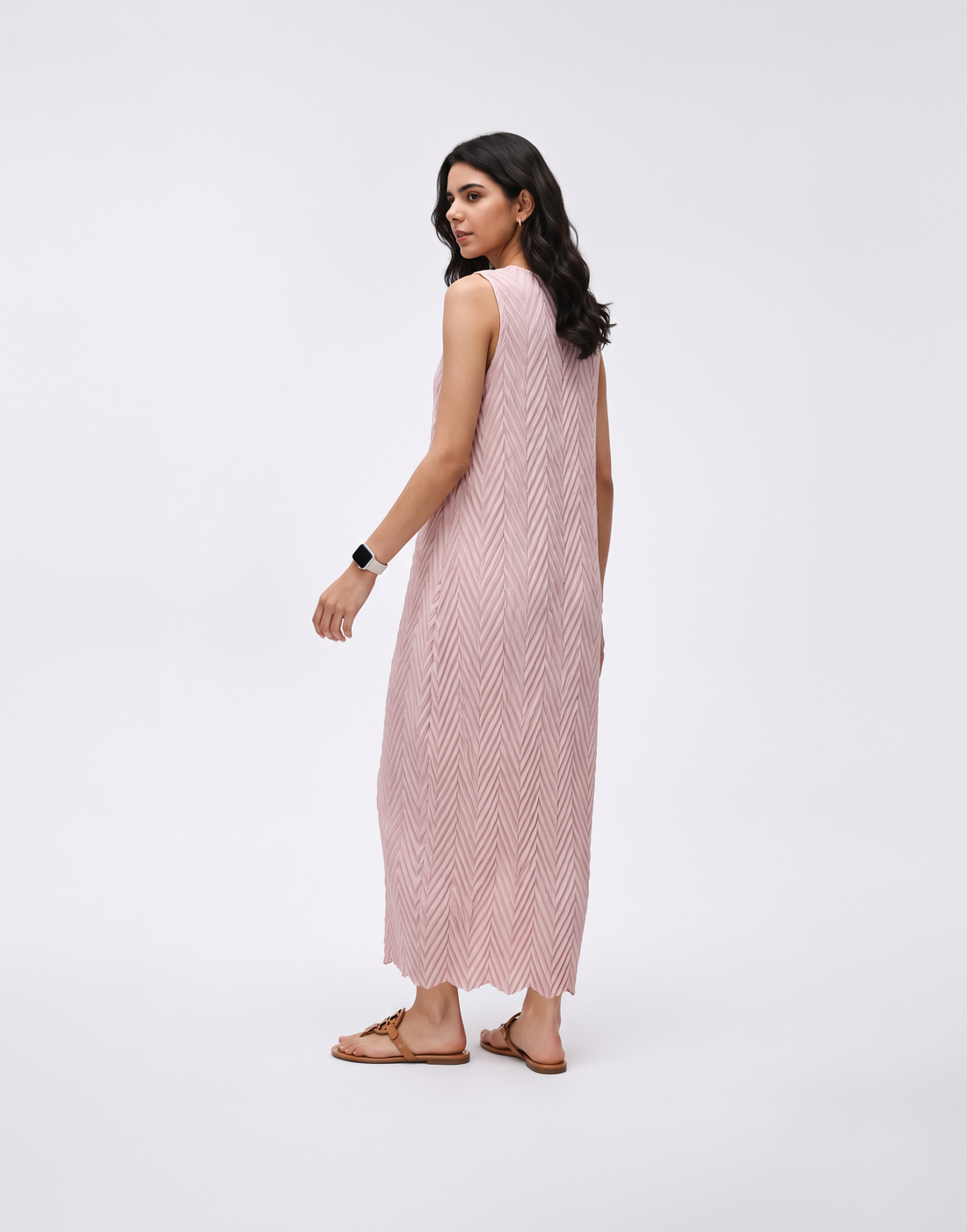 Wrinkle-Free, Cooling & Breathable Free Size Pleated Vera Dress