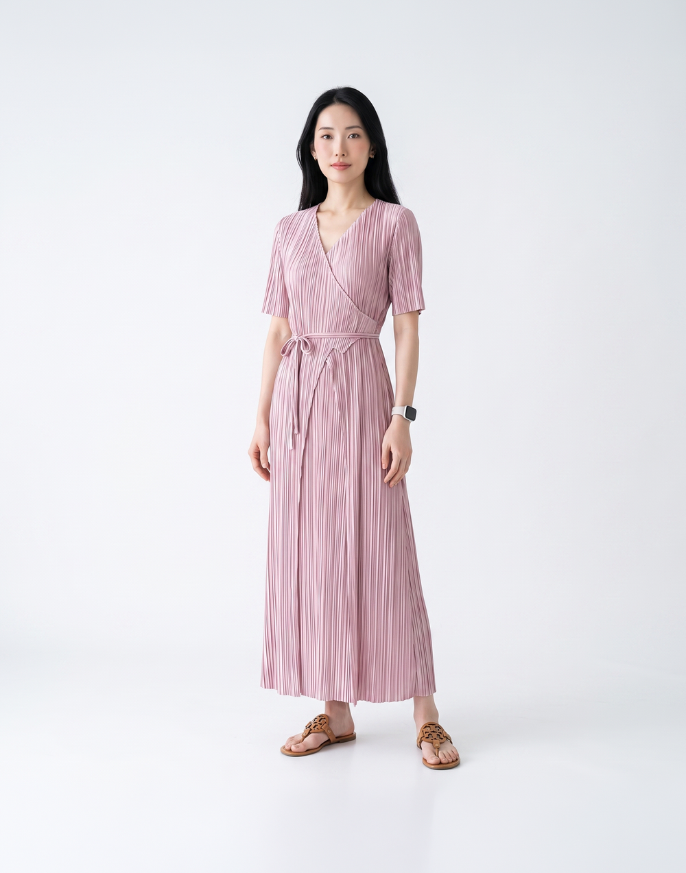 Wrinkle-Free, Cooling & Breathable Envy Pleated Dress