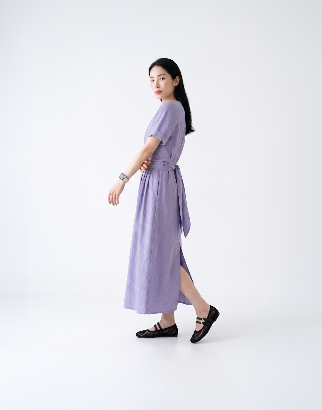 Cooling, Breathable & Flattering Urban Dress With Adjustable Waist Tie