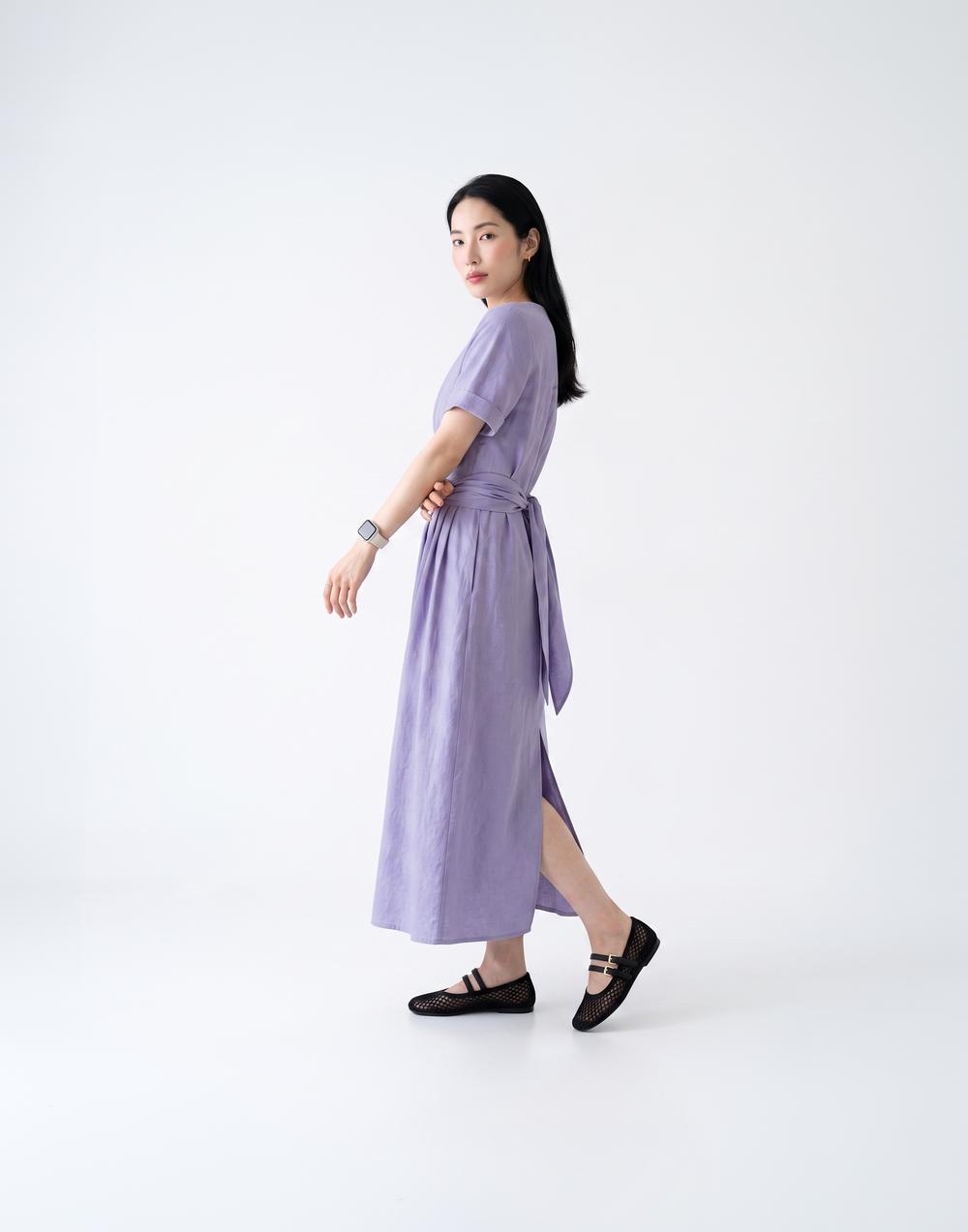 Cooling, Breathable & Flattering Urban Dress With Adjustable Waist Tie