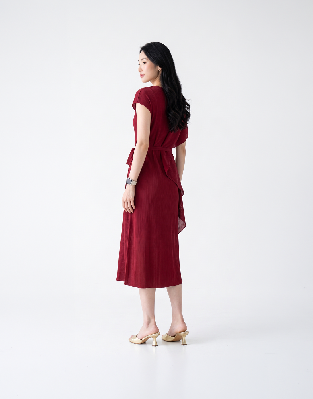 Wrinkle-Free, Cooling & Free Size Pleated Celina Dress