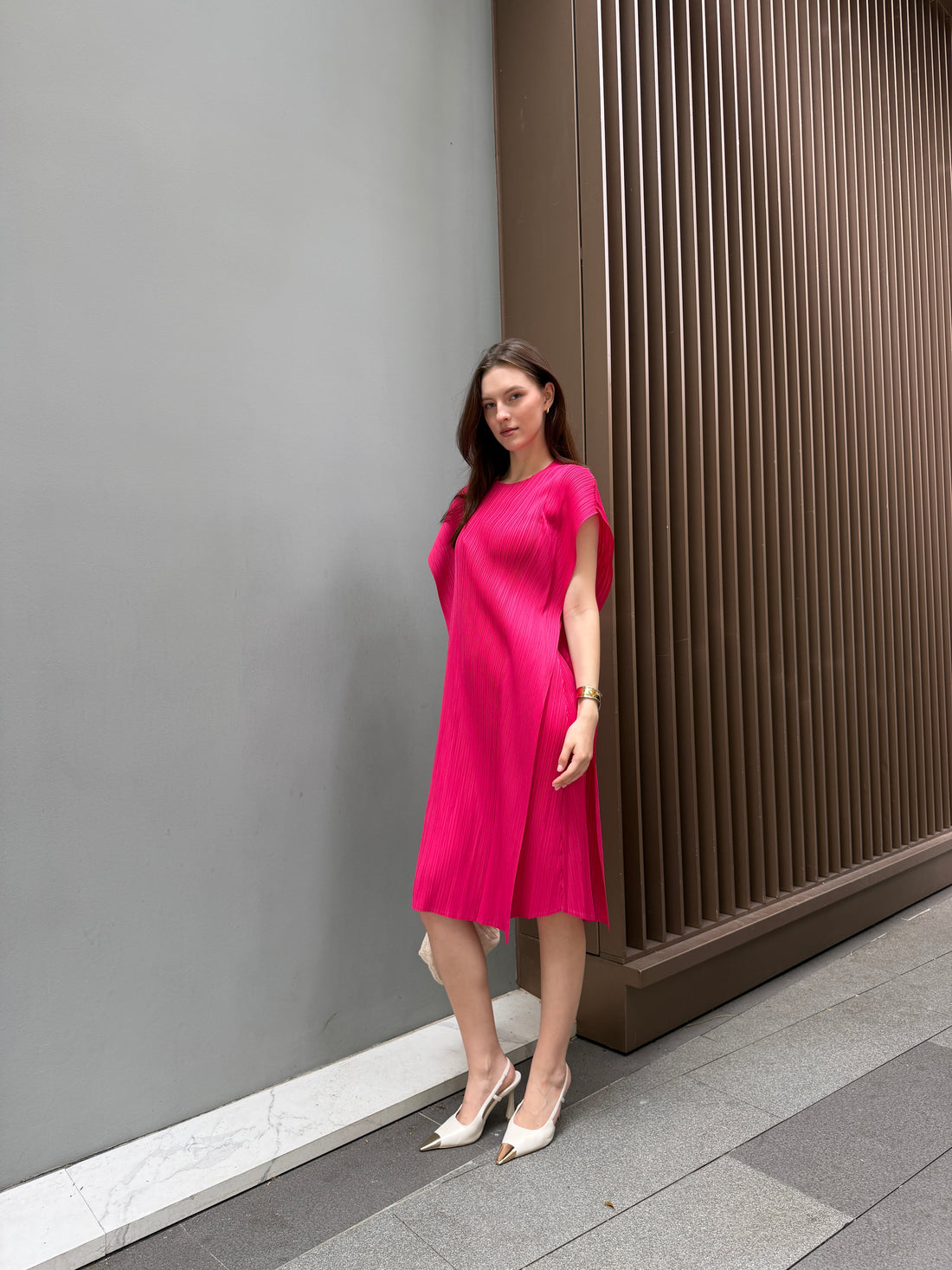 Wrinkle-Free & Cooling Free Size Flair Dress