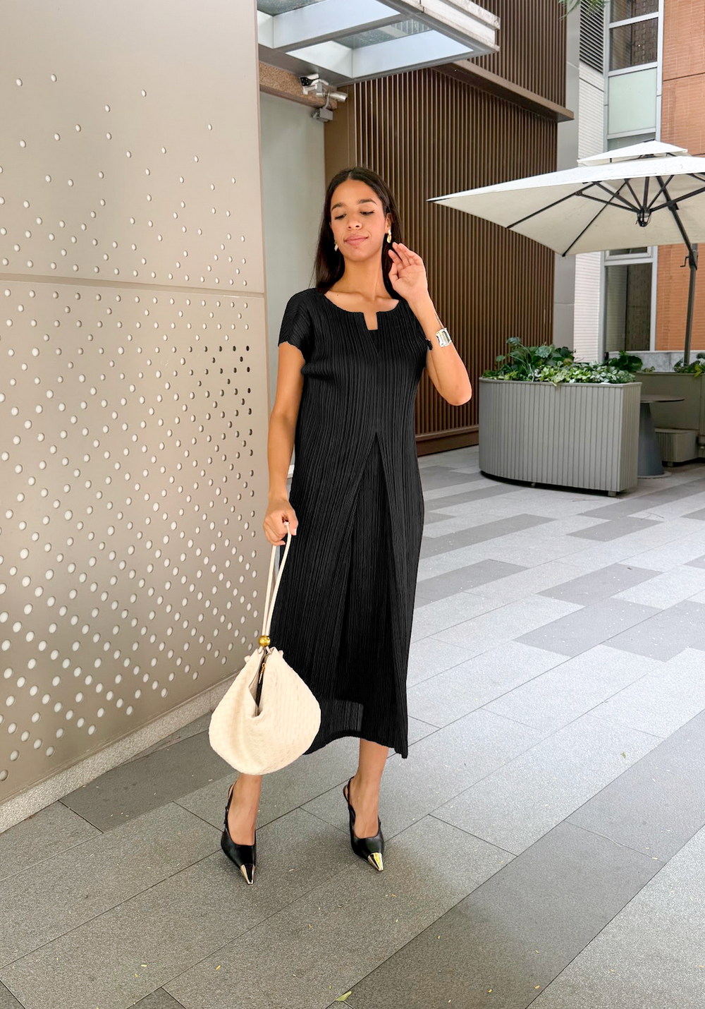 Cooling & Wrinkle-Free Grace Dress With Sleeves