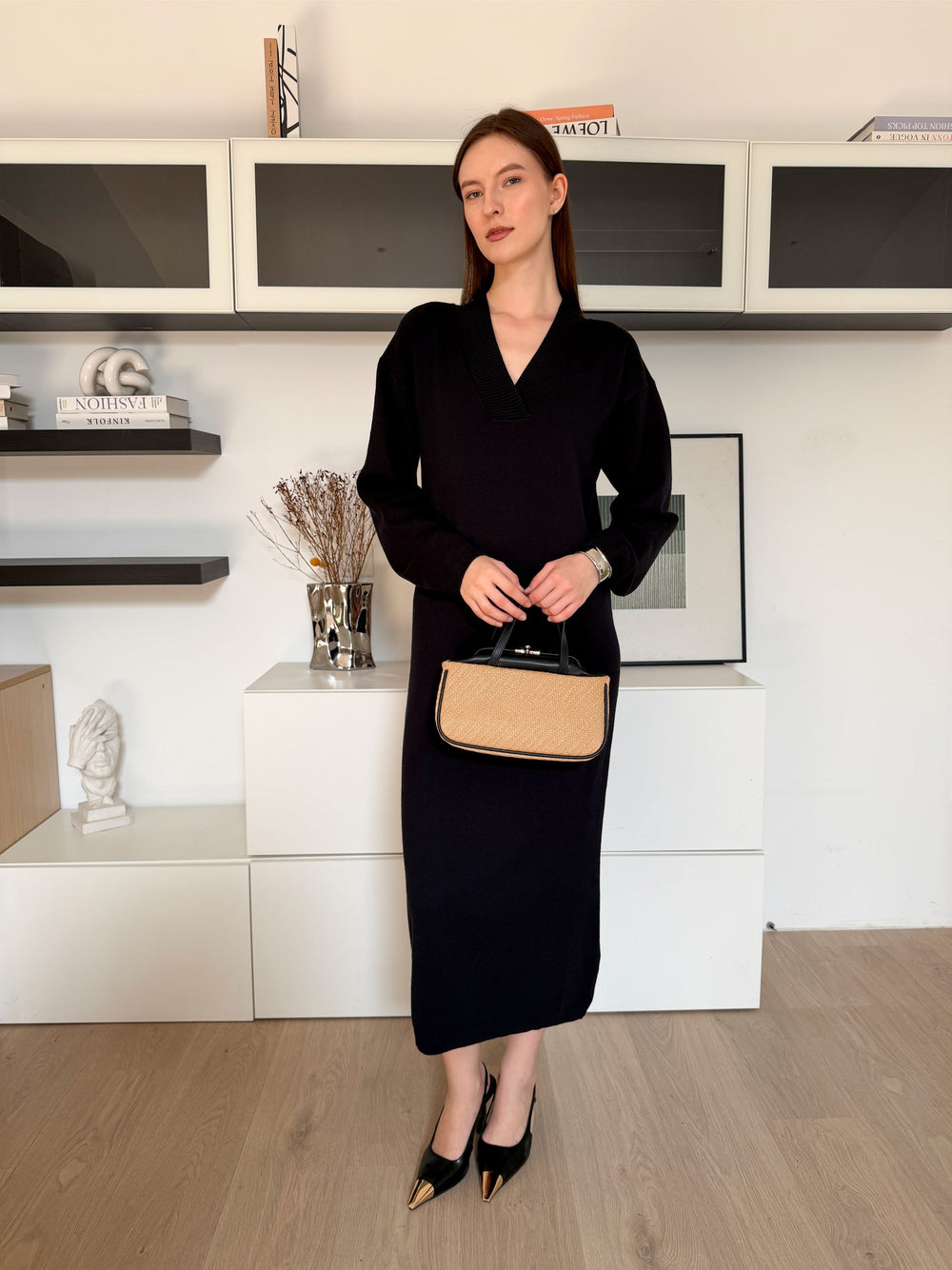 Buttery Soft Transit-Ready Knitted Winter Travel Dress