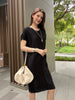 Wrinkle-Free, Cooling & Stretchy Pleated Bliss Dress With Sleeves