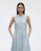 Cooling & Breathable Eyelet Embroidery Sassy Dress With Pockets