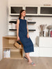 ⁠Wrinkle-Free Denim Travel Dress With Pockets