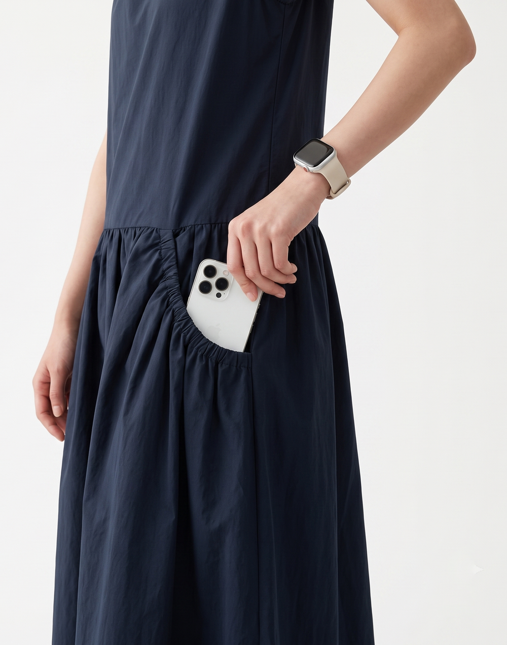 Cooling, Breathable Iris Dress With Pockets
