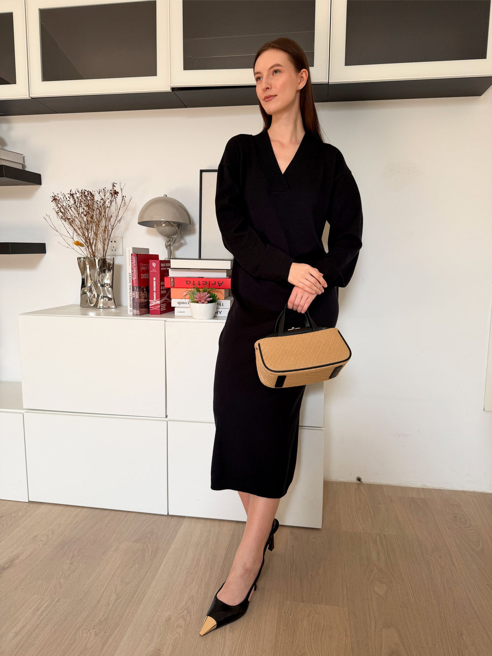 Buttery Soft Transit-Ready Knitted Winter Travel Dress