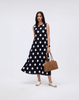 Wrinkle-Free, Cooling, Breathable & Free Size Jollie Polkadot Dress