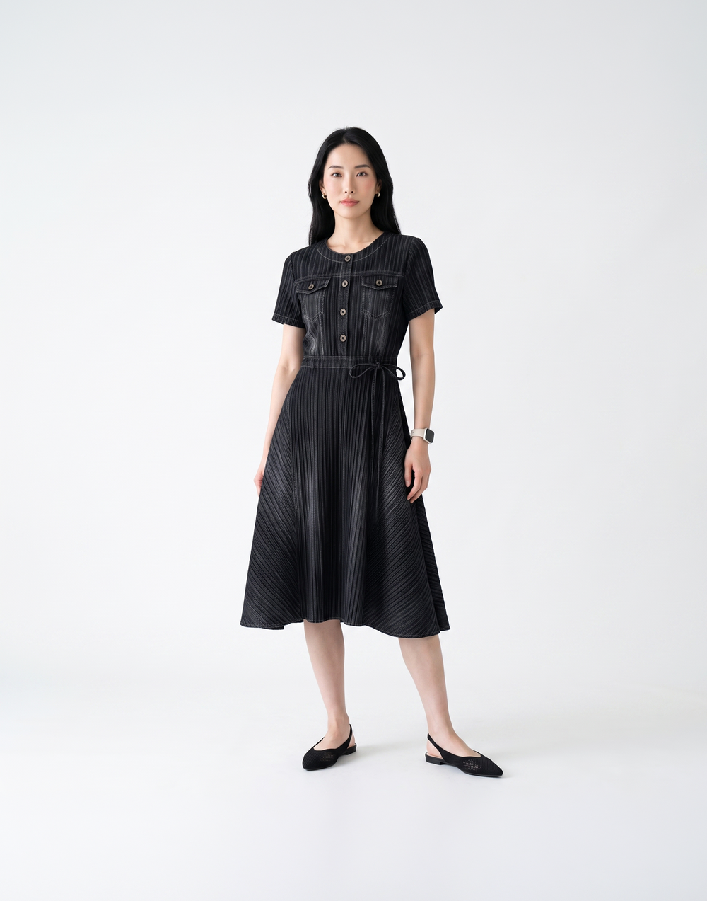 Wrinkle-Free, Cooling & Breathable Free Size Sabine Dress