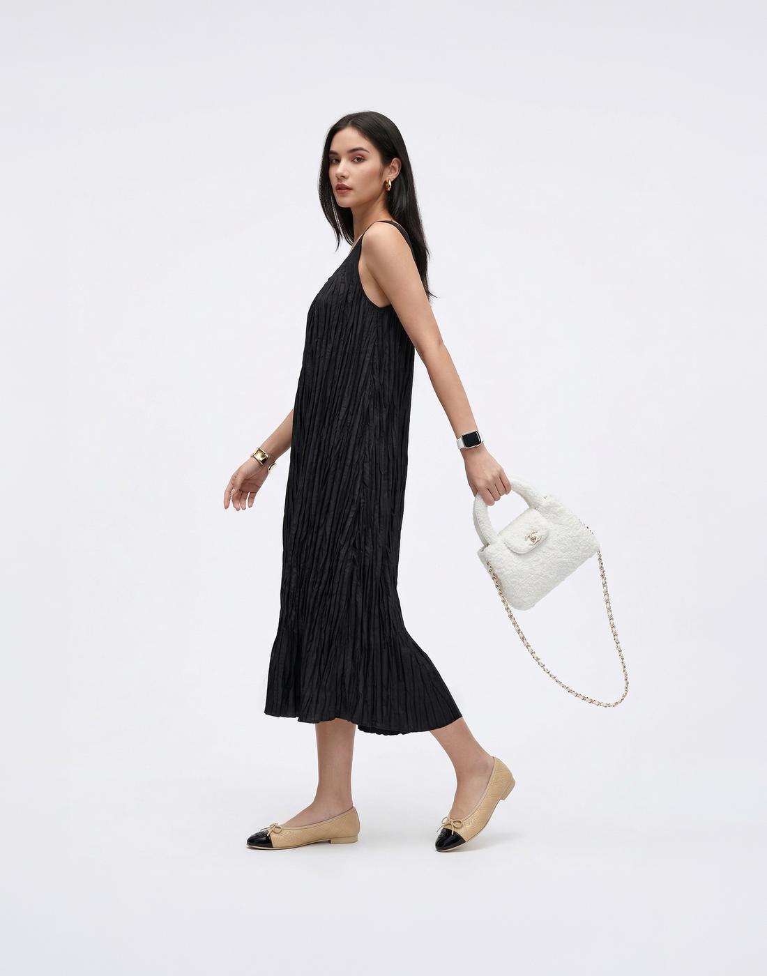 Cooling & Wrinkle-Free Pleated Sunshine Dress