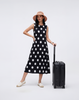 Wrinkle-Free, Cooling, Breathable & Free Size Jollie Polkadot Dress
