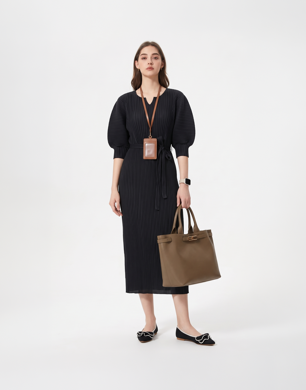 Wrinkle-Free, Cooling & Breathable Free Size Daydream Dress With Sleeves