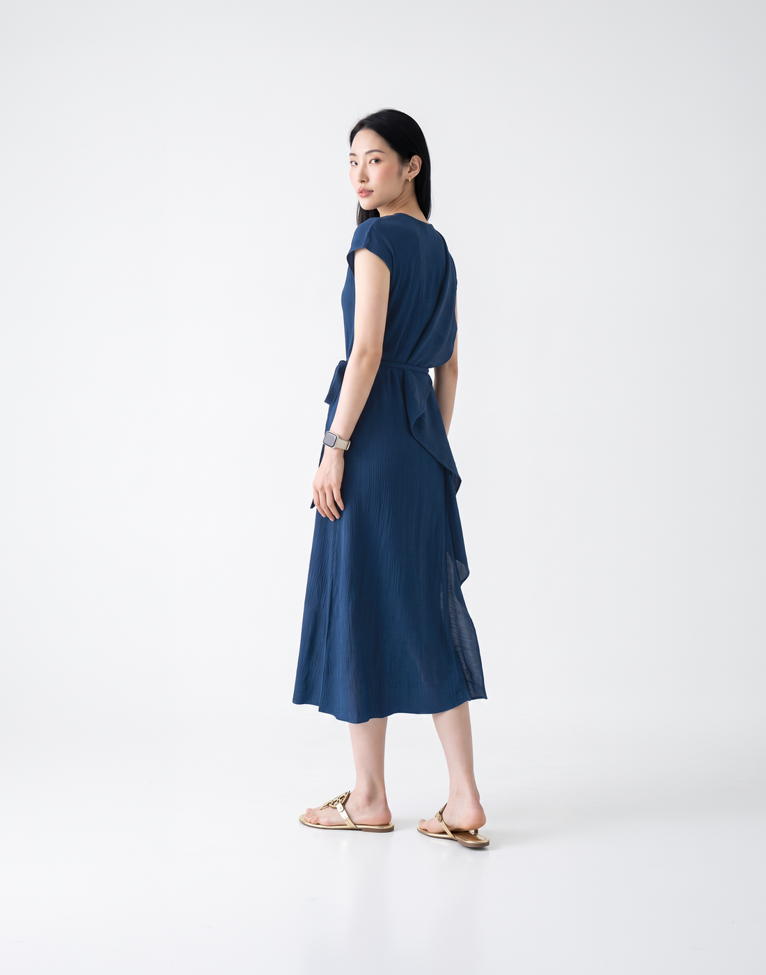 Wrinkle-Free, Cooling & Free Size Pleated Celina Dress