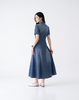 Wrinkle-Free, Cooling & Breathable Free Size Elera Denim Dress