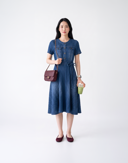 Wrinkle-Free, Cooling & Breathable Free Size Sabine Dress