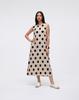 Wrinkle-Free, Cooling, Breathable & Free Size Jollie Polkadot Dress